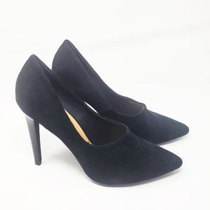 JOE'S | Black Textured Suede Leather Stiletto Heel
